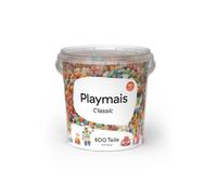 Playmais BASIC 600 bucket | 600 Teile | Bastelset | natürliches Spielzeug | Schwämmchen, Bastelmesser