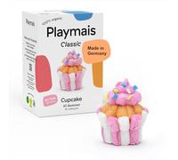Playmais Classic Cupcake | 90 piezas | Juego de manualidades | Juguete natural | Incluye esponjas | vegano, responsable y seguro para niños y medio ambiente | a partir de 3 años
