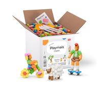 Playmais Eduline 1000| 1000 Teile | Bastelset | natürliches Spielzeug | 3 Schwämmchen, 3 Bastelmesser