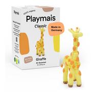 Playmais Classic Giraffe | 90 Teile | Bastelset | natürliches Spielzeug | Zubehör: Schwämmchen