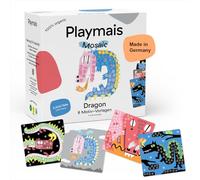 Playmais Mosaic Princess | 2300 piezas | Kit de manualidades | Juguete natural | Incluye esponja, 6 plantillas de diseño | vegano, responsable y seguro para niños y medio ambiente | a partir de 3 años