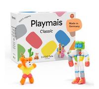Playmais BASIC 2000 | 2000 Playmais Teile | Bastelset | natürliches Spielzeug | Schwämmchen, Bastelmesser