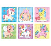 PLAYMAIS Pequeño mosaico, con coloridos motivos. (Unicornio de ensueño)