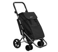 Playmarket Go Plus Carro de la Compra Plegable de Gran Capacidad, 4 Ruedas (Black Pepper)
