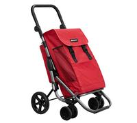 Playmarket Go Plus Premium Carro De La Compra, 4 Ruedas, Plegable, Bolsa Termo, Rojo