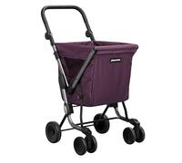 Playmarket We Go Premium. Carro de la Compra Ligero y Plegable. Textil Impermeable sostenible. Manillar Regulable y Ruedas traseras giratorias. Capacidad 55L