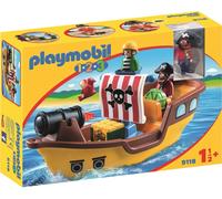 Playmobil 09118 1-2-3 Barco Pirata Juguete Acuático Para Niños