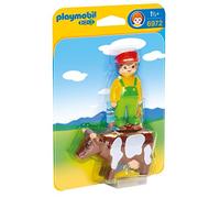 PLAYMOBIL 1.2.3-1.2.3 Granjero con Vaca (6972)