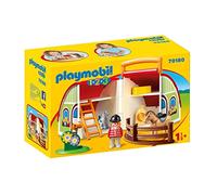 PLAYMOBIL 1,2,3 70180 Mi Primera Granja Maletín, a partir de 18 Meses