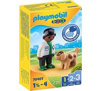 PLAYMOBIL 1,2,3 70407 Veterinario con Perro, De 1,5 a 4 años