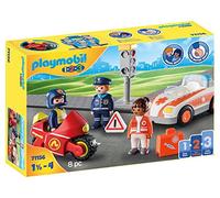 PLAYMOBIL 1,2,3 71156 Héroes del Día a Día, Juguetes Educativos y de Motricidad para Niños Pequeños, Primeros Juguetes para Niños de 1,5 a 4 Años