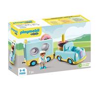 PLAYMOBIL 1.2.3 71325 Camión de Donut con función de apilado y clasificación para Que los niños pequeños descubran Las Funciones básicas, Juguete para niños a Partir de 12 Meses