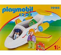 PLAYMOBIL 1,2,3 Avión con Pasajero, A partir de 18 meses (70185)