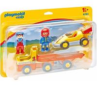 PLAYMOBIL 1,2,3 Coche de Carreras con Camión (6761)