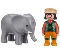 Playmobil 1, 2, 3 Cuidadora con Elefante