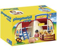 PLAYMOBIL 1.2.3 - Granja maletín, Playsets de Figuras de Juguete, Multicolor, 30 x 13 x 20 cm, (6778)