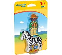 PLAYMOBIL 1,2,3 Hombre con Cebra (9257)