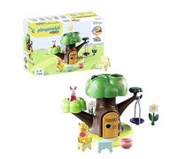 PLAYMOBIL 1,2,3 y Disney 71316 Winnie The Pooh y Piglet Casa del Árbol, Juguetes para Regalar y Divertidos Juegos de rol imaginativos, Juguete para niños a Partir de 12 Meses