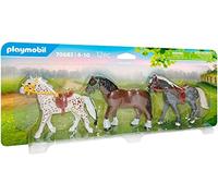 PLAYMOBIL, 3 Caballos, a Partir de 4 años (70683)