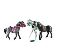 Playmobil 3 caballos: frison knabstrupper & andaluz