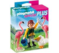 PLAYMOBIL - Cuidador de Zoo con pájaros exóticos, Set de Juego (4758)