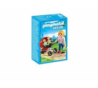 PLAYMOBIL 5573 Guardería, Mamá con Carrito de Gemelos, 15,7 x 14,0 x 4,6 Juego