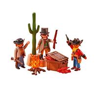 Playmobil 6546- Western - La Bande de Cowboys Hors-la-Loi - Emballage Plastique, Pas de boîte Carton