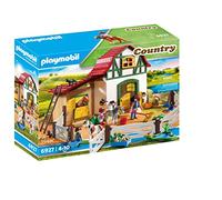 PLAYMOBIL 6927 Country Granja de Ponis con Muchos Animales y Pajar, A Partir de 4 años, Multicolor