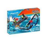 PLAYMOBIL 70141 City Action Rescate Marítimo, Rescate Polar con Bote, Juguetes para niños a Partir de 4 años, Multicolor