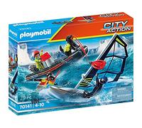 PLAYMOBIL 70141 City Action Rescate Marítimo, Rescate Polar con Bote, Juguetes para niños a Partir de 4 años, Multicolor
