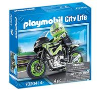 PLAYMOBIL 70204 City Moto Motorista, Multicolor, Talla (70204)