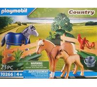 Playmobil 70266 - Familia de Caballos - Campo para caballos