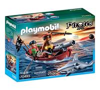 PLAYMOBIL - 70493 - Barco Pirata con el tiburón Martillo
