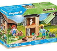 Playmobil Set de regalo 70675 – Corral para conejos, granja para niños