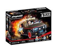 PLAYMOBIL 70750 La Furgoneta del Equipo A, Diseño icónico para Fans, coleccionistas y niños, de 5 a 99 años