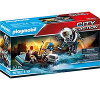 Playmobil 70782 paquete de jet de policía: arresto del ladrón de art