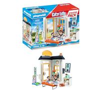 Playmobil Juguete City Life Starter Pack Pediatra 70818, para niños a partir de 4 años, Multicolor