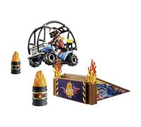 PLAYMOBIL 70820 Stuntshow Starter Quad con rampa de Fuego, Juguetes para niños a Partir de 4 años