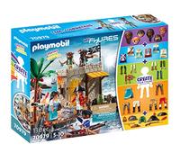 PLAYMOBIL 70979 My Figures Isla Pirata, Juego con más de 1000 Combinaciones posibles, Juguetes Piratas para niños a Partir de 5 años, 6 Figuras