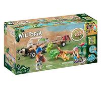PLAYMOBIL 71011 Wiltopia Quad Rescate de Animales, Juguetes sostenibles para niños a Partir de 4 años, Multicolor