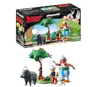 PLAYMOBIL 71160 Astérix La Caza del Jabalí, con Árbol Giratorio, Juguete para Niños a Partir de 5 Años, Multicolor