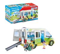 PLAYMOBIL 71329 Autobús Escolar Ciudad Vida Playset 3 Figuras + Accesorios Para