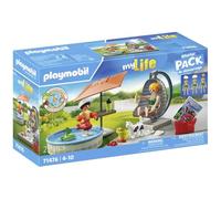 Playmobil 71476 My Life: Splashing Fun in the Garden Starter Pack, gifting toy a