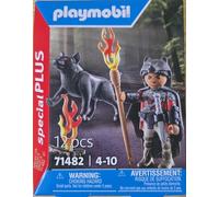PLAYMOBIL 71482 Special Plus Guerrero con Lobo, a Partir de 4 años