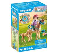 Playmobil 71498 horses of waterfall niña con poni y potro, a partir d