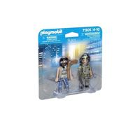 PLAYMOBIL 71505 Duo Pack Policía con ladrón, a Partir de 4 años