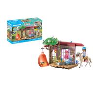 Playmobil 71638 Zona de Relajaci n con Jinetes - Caballos de la Cascada - Incluye Dos Personajes, un Caballo y un Rinc n Secreto para Suministros