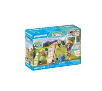 PLAYMOBIL Horses of Waterfall 71639 Ellie con Caballo, Incluyendo Accesorios para Crear Peinados para Caballos y Dos Pulseras de Silicona, Juguetes sostenibles para niños y niñas a Partir de 5 años