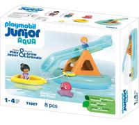 Playmobil 71687 Junior Aqua: Agua Balancín Con Barco Parque Infantil