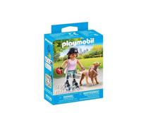 PLAYMOBIL 71739 Jeune fille rolleuse avec Retriever